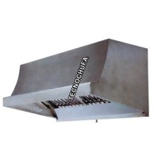 LUX-100T WALL HOOD WITH TURBINE 100 X 70 X 70 CMS